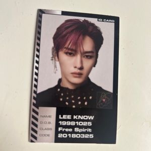 stray kids lee know oddinary photocard